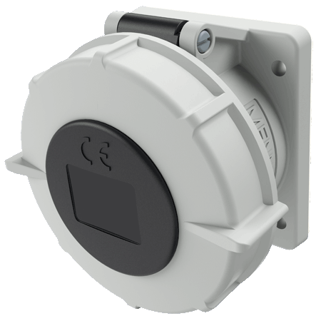 MENNEKES Panel mounted receptacle with TwinCONTACT 1815